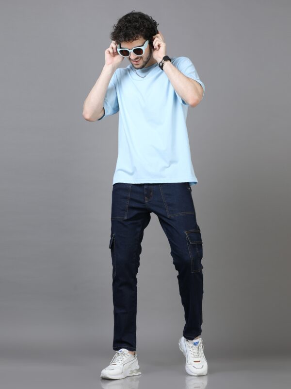 Authentic Mid Blue Cargo Jeans