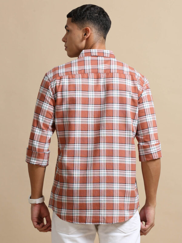 Blezza Tan Checks Shirt - Image 4