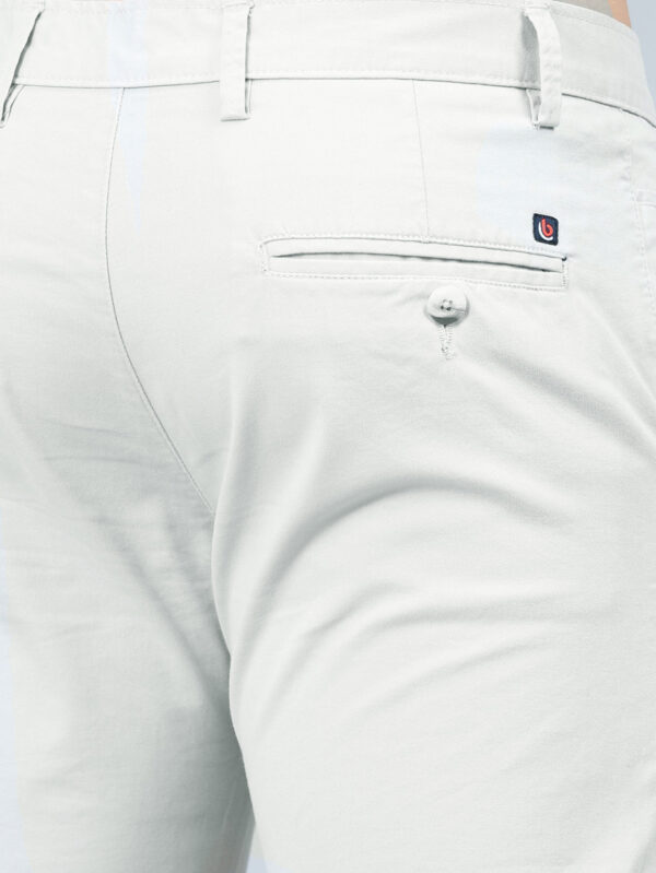 Fringe White Grey Solid Chinos - Image 5