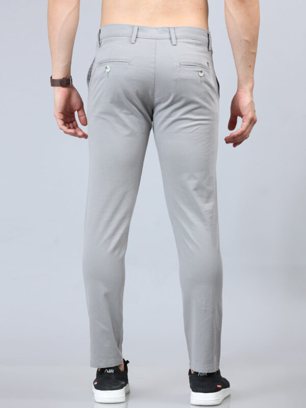 Fringe Pastel Grey Solid Chinos - Image 4