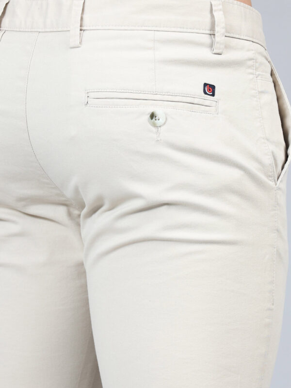 Fringe Cream Solid Chinos - Image 6