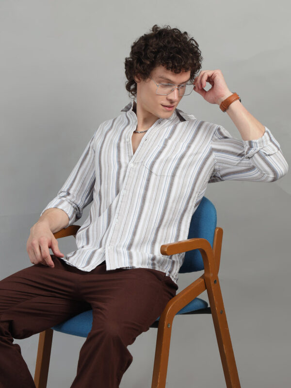 Tuscan Brown Strips Shirt